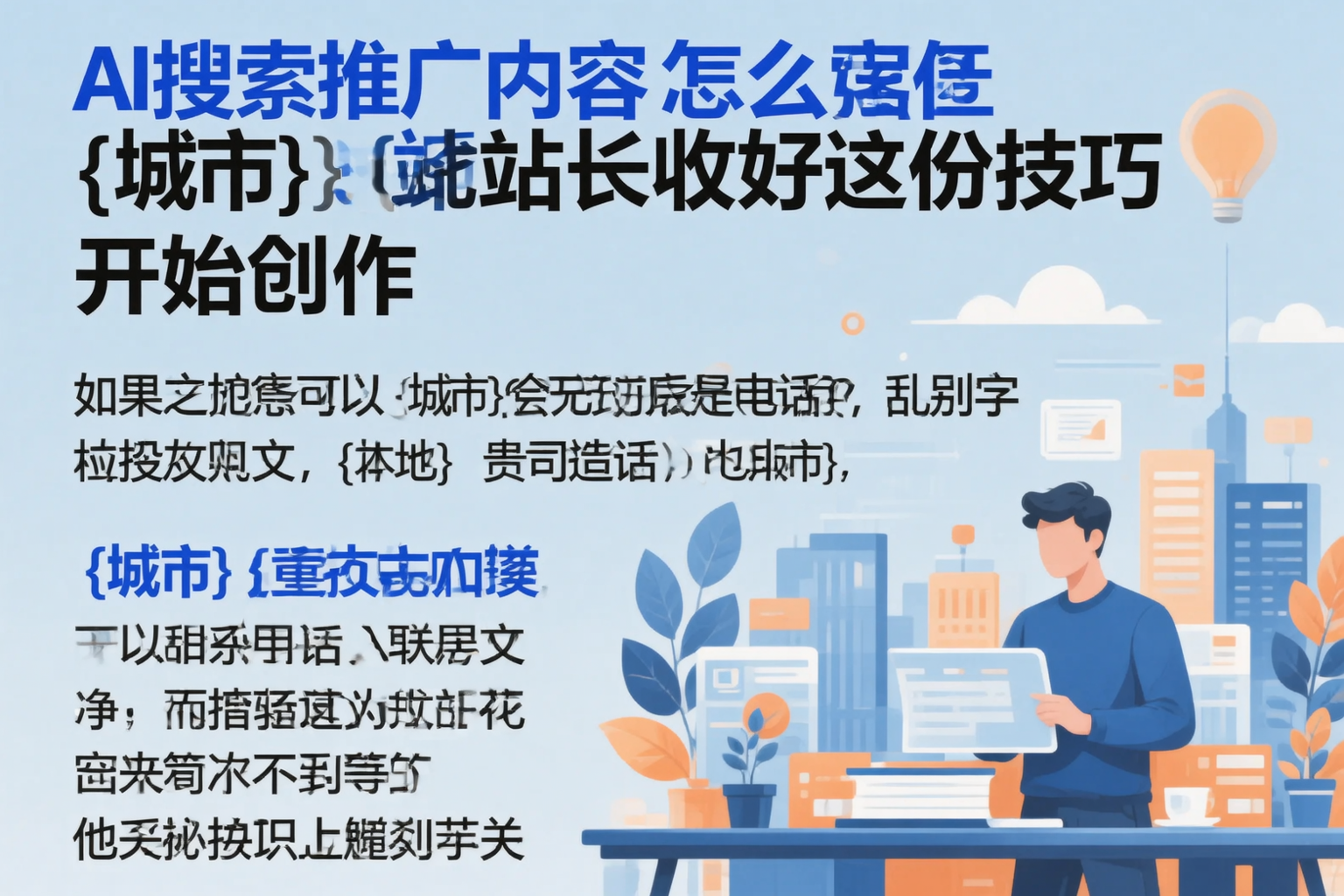 AI搜索推广内容怎么写？巴中站长收好这份技巧