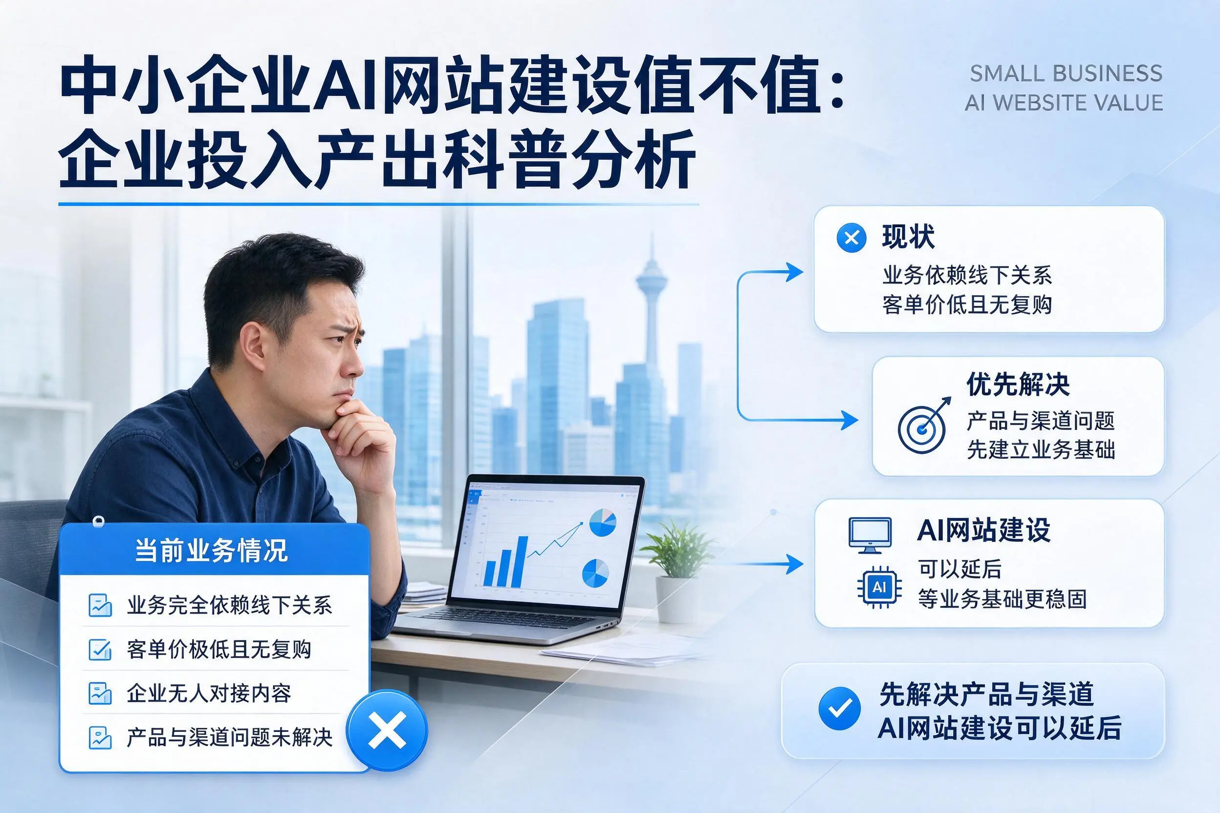 中小企业AI网站建设值不值：巴中企业投入产出科普分析