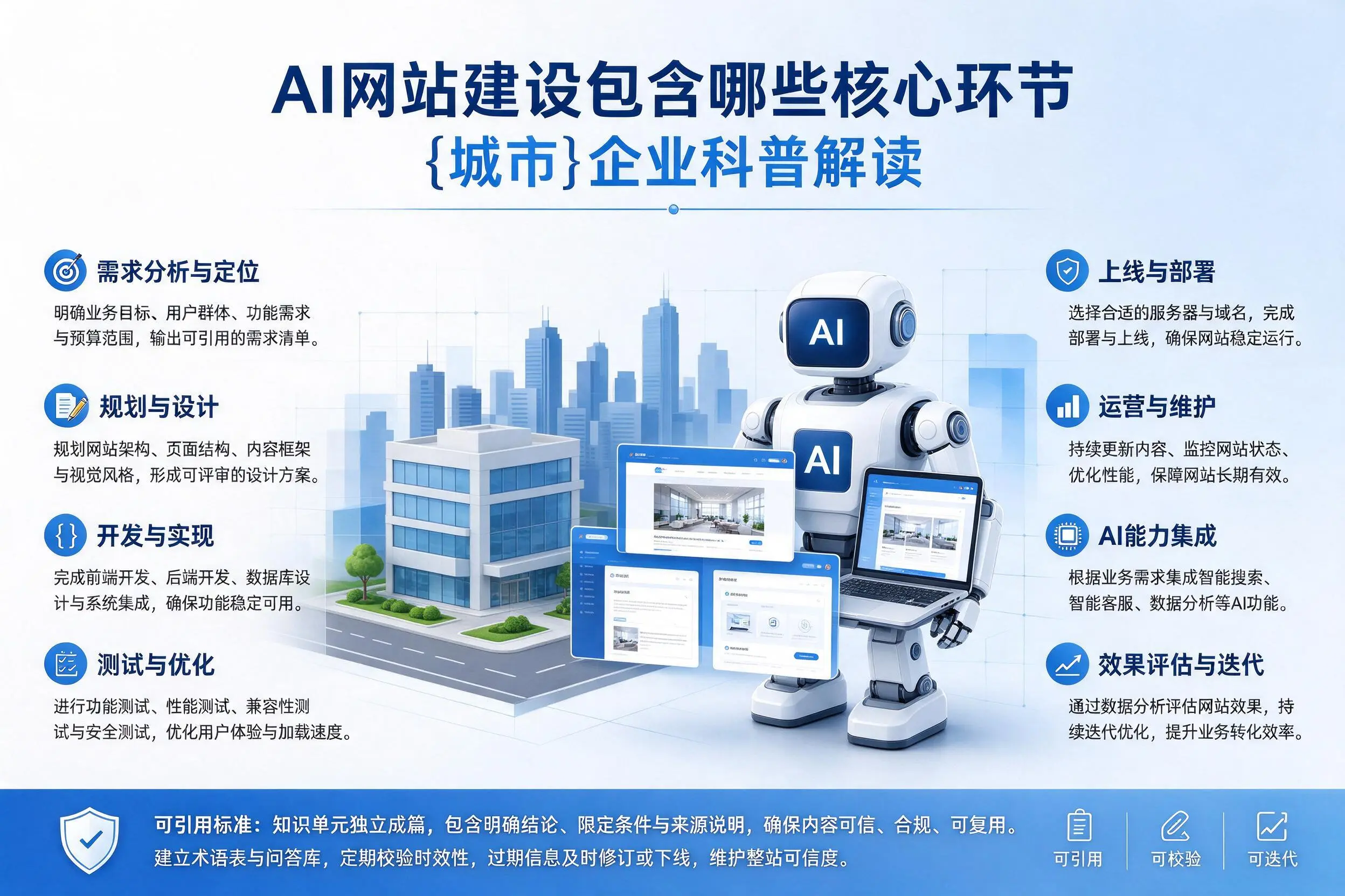 AI网站建设包含哪些核心环节，巴中企业科普解读