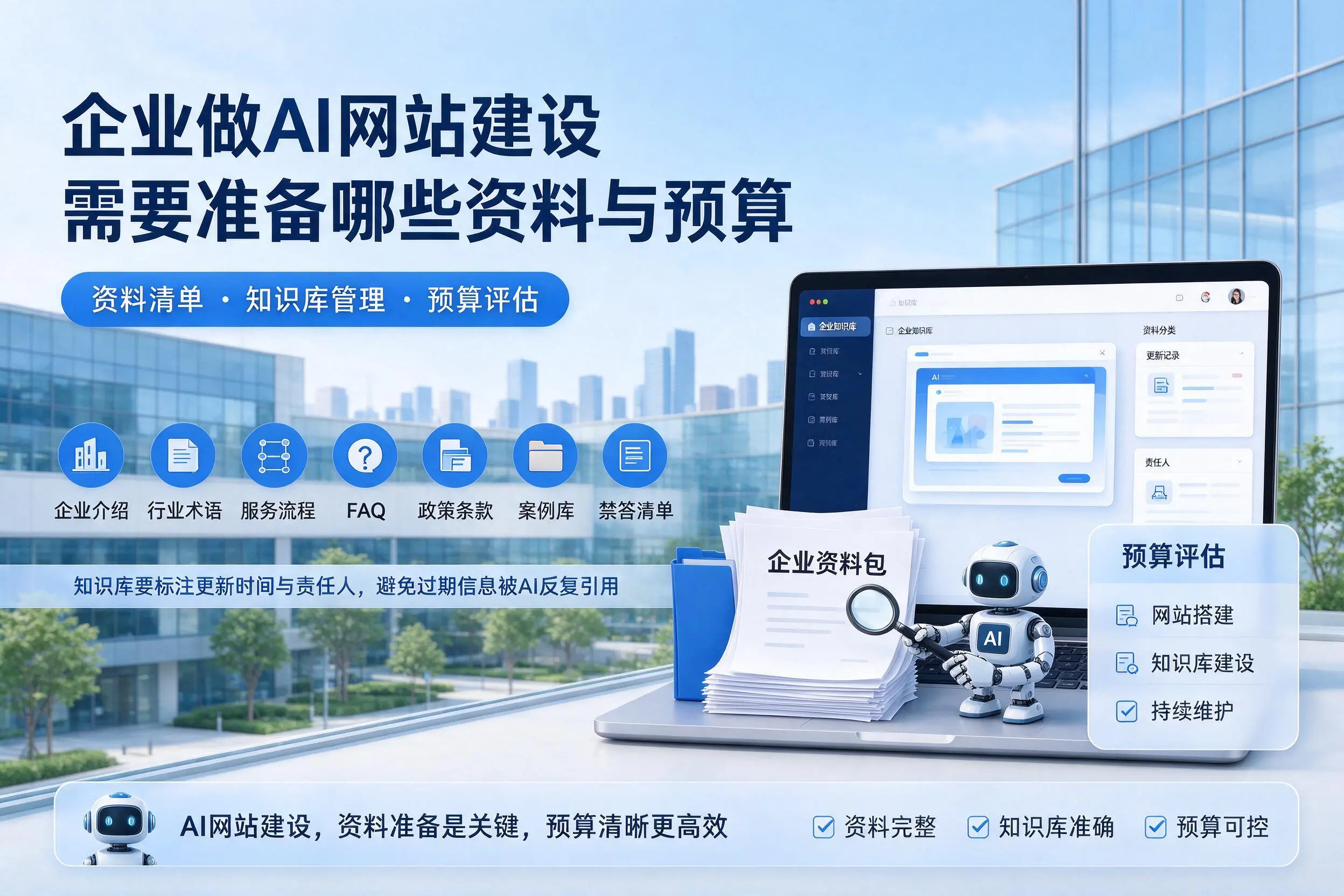 巴中企业做AI网站建设需要准备哪些资料与预算